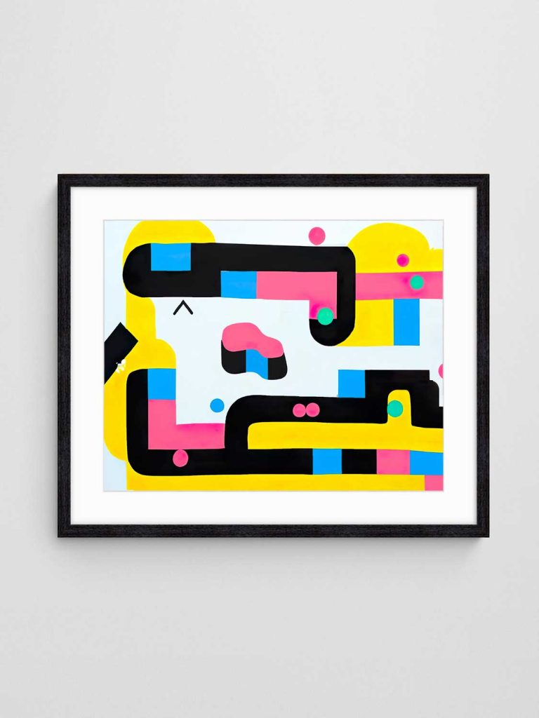 Abstract Pop Art Print - Retroprime 002