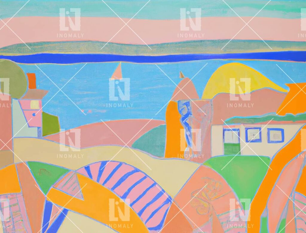 A Perfect Day 014 - Abstract Coastal Wall Art Print - Inomaly Australia