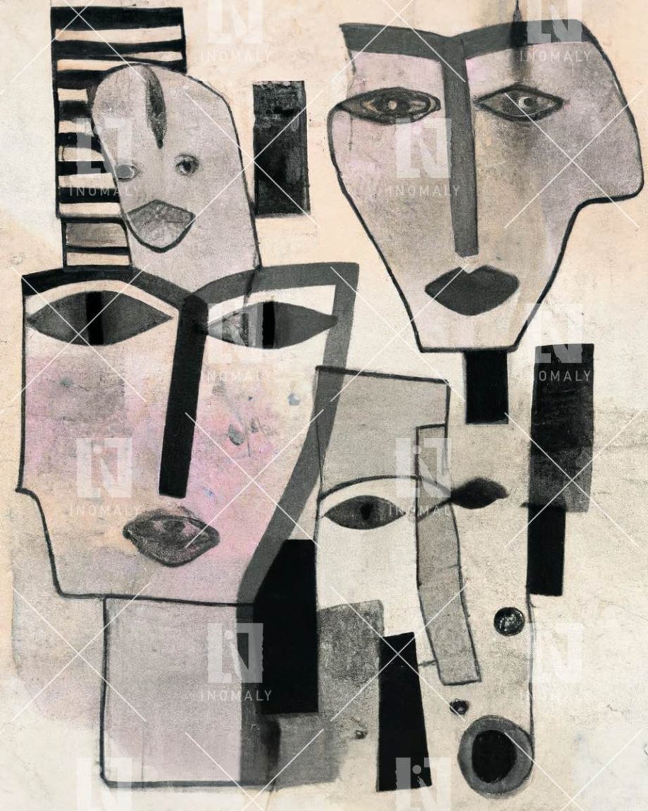 Timeless Faces 009 - Abstract Portrait Art Print