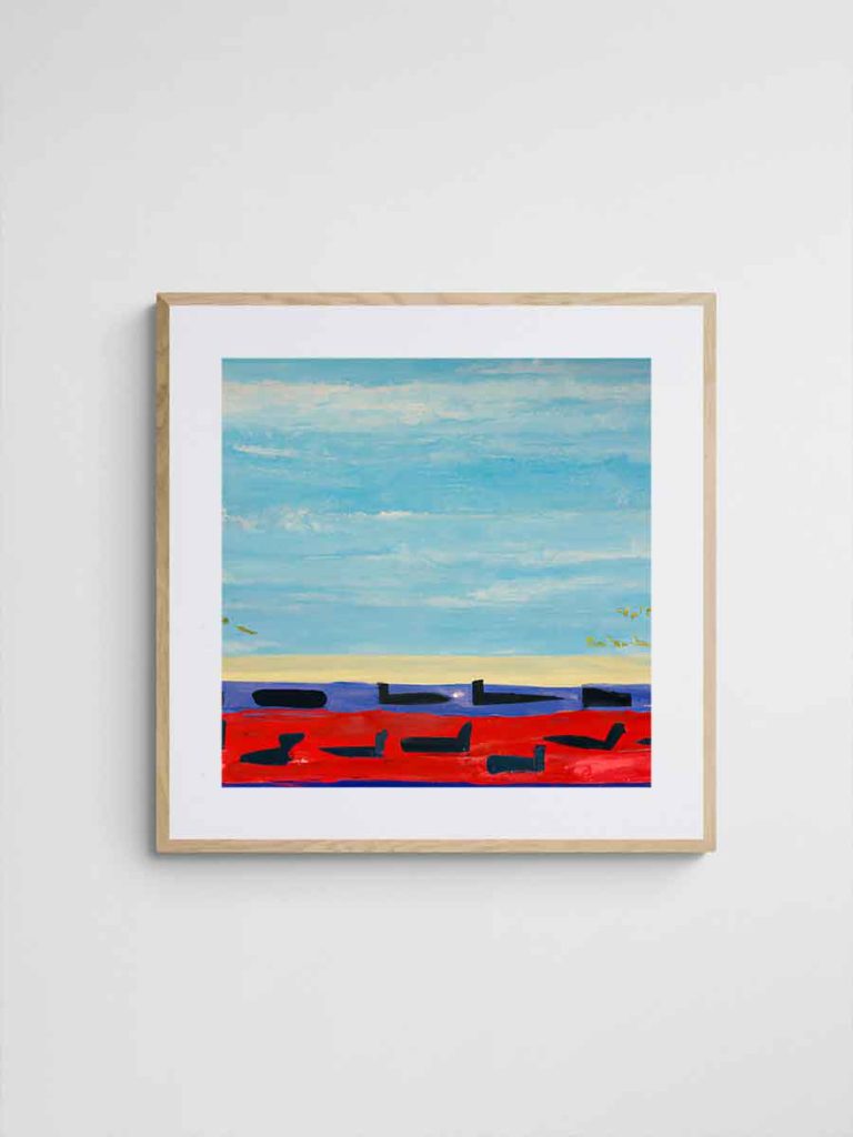 Abstract Art Print Home Town Bias 017