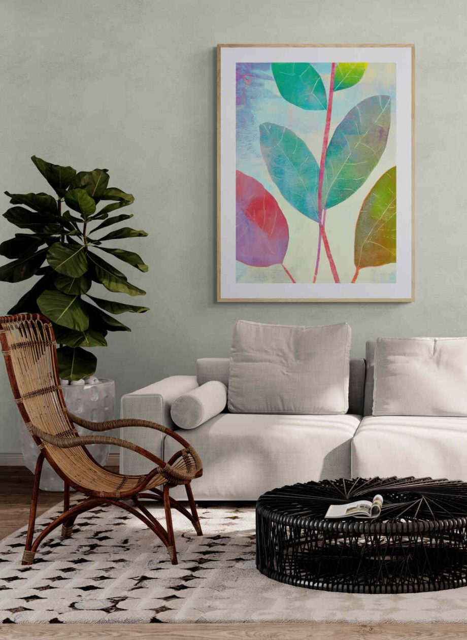 Eucalyptus High 047 - Abstract Eucalyptus Art Print