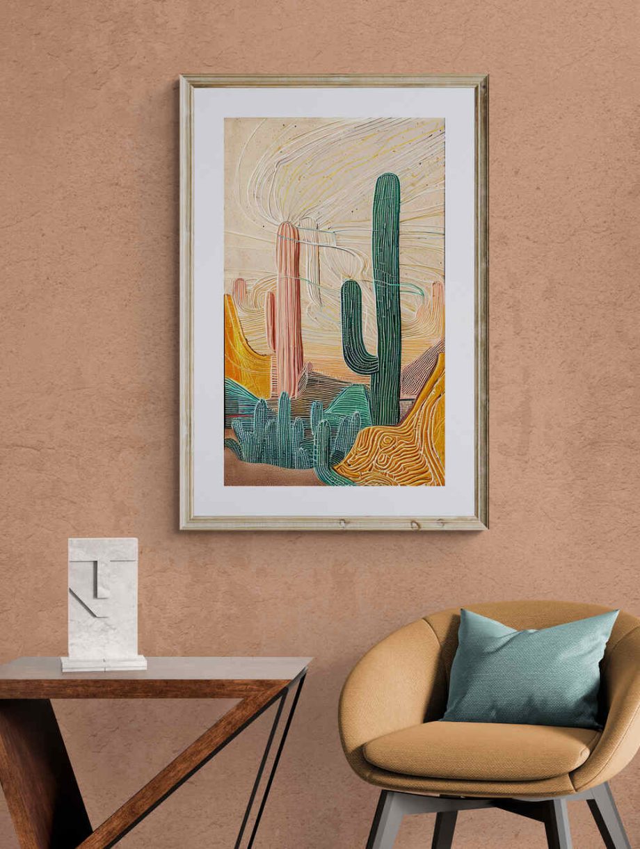 Cactus Country 1 - Abstract Desert Landscape