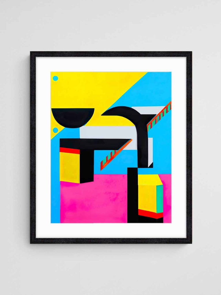 Abstract Art Print - Retroprime 016