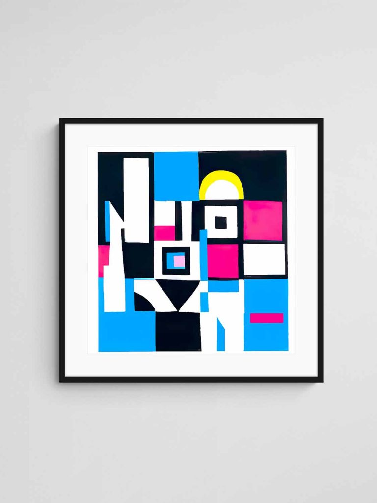 Abstract Art Print - Retroprime 017
