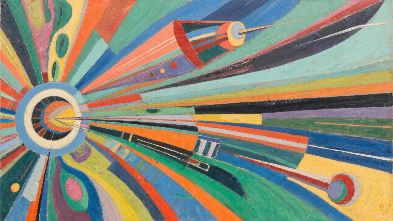 abstract painting - Dynamic Movement and Speed in Contemporary Abstract Art