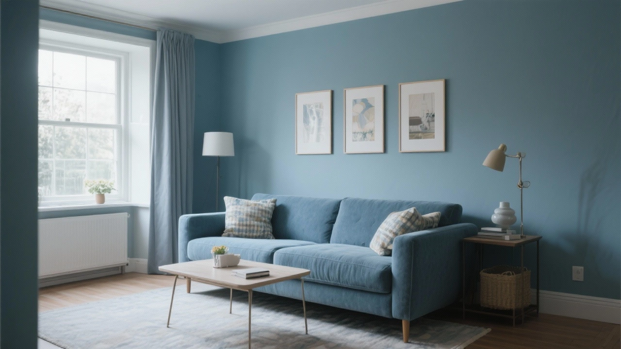 dusty blue living room - Dusty Blues: Serenity Without the Chill