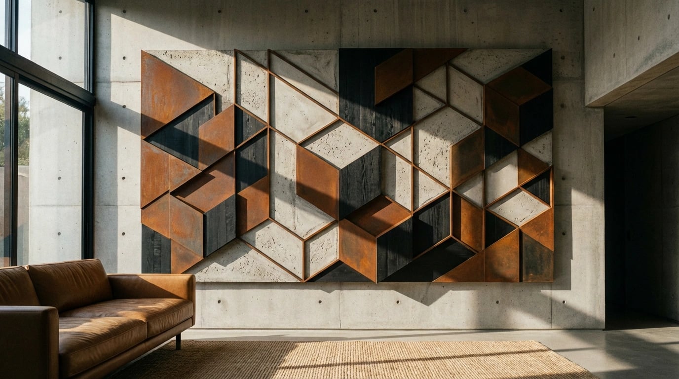 The Ultimate Guide to Abstract Art Accents - bold geometric wall art visual guide for The Ultimate Guide to Abstract Art Acce