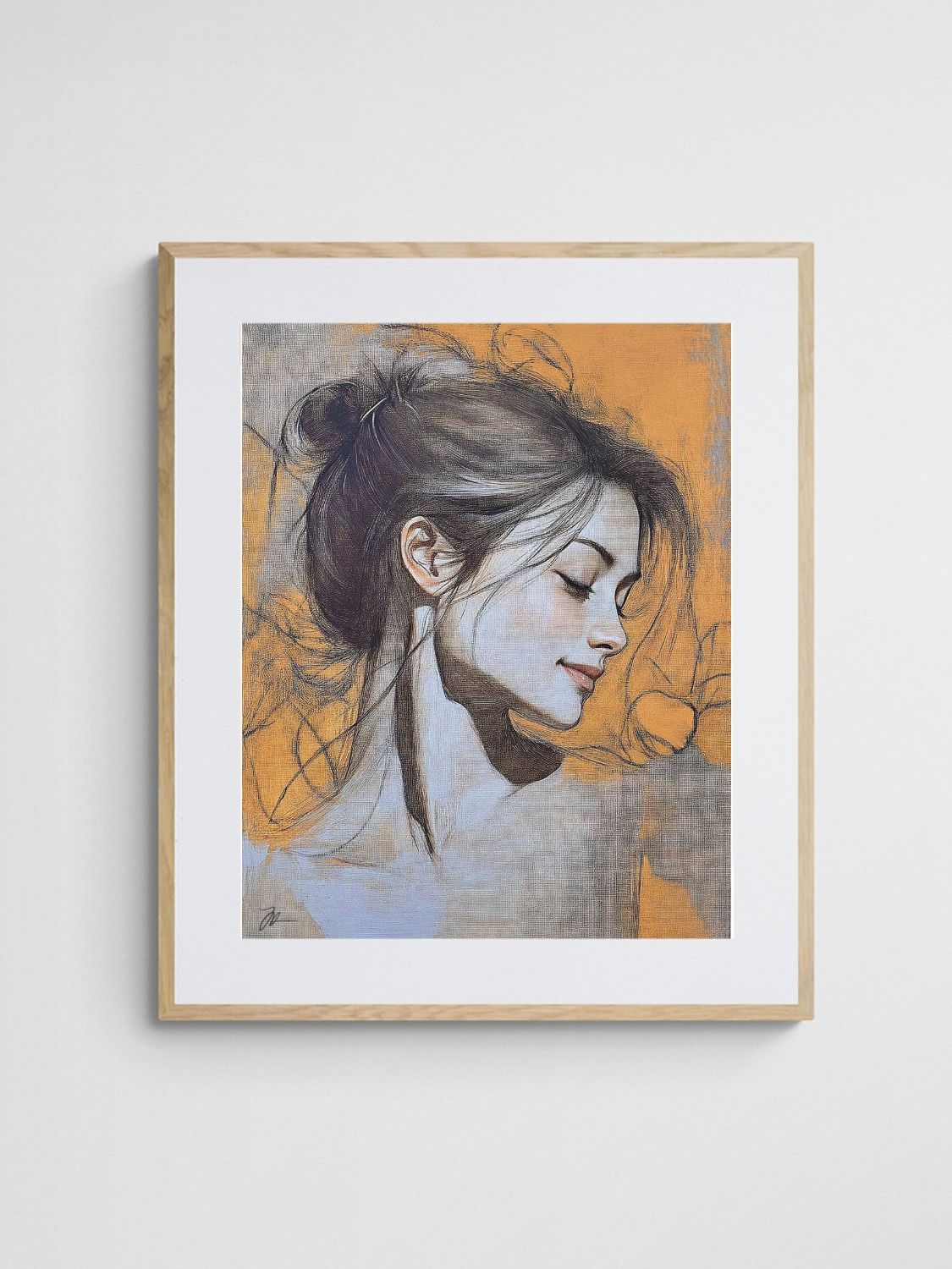 A Beautiful Daydream 3 – Elegant Abstract Portrait Art