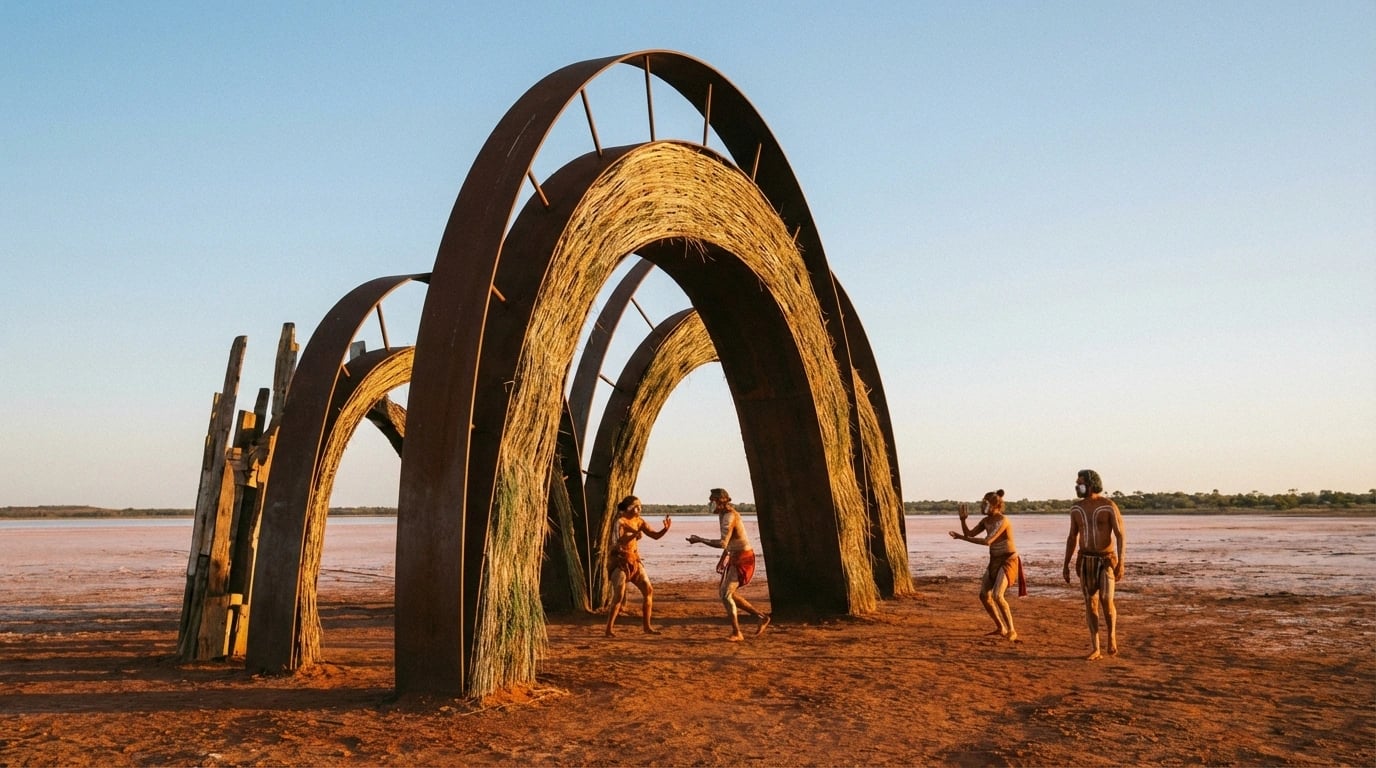 Beyond the Bush - Contemporary Australian art installation visual guide for Beyond the Bush: Australian Art Reimagined