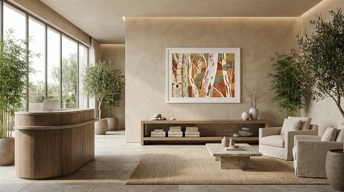 Native Australian paperback abstract art print