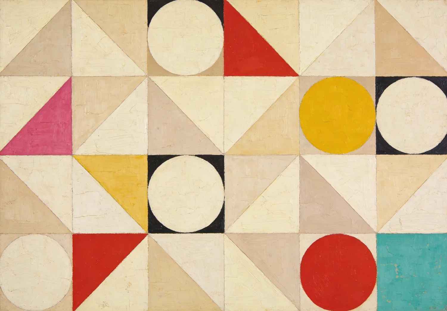 Minimalist Geometric abstract art Checkerboard Future - original abstract wall art print