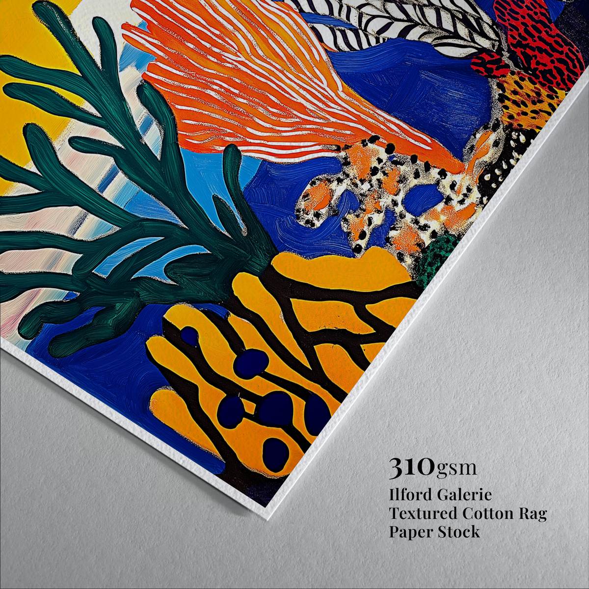 coral abstract art prints Reef Alive 2 art print with framed frame - high quality giclée print