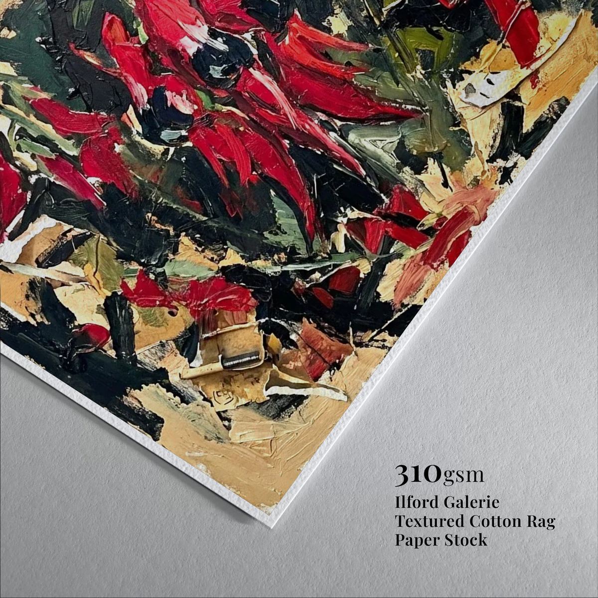 Desert Pea Abstract Art Desert Pea Chaos art print with framed frame - high quality giclée print