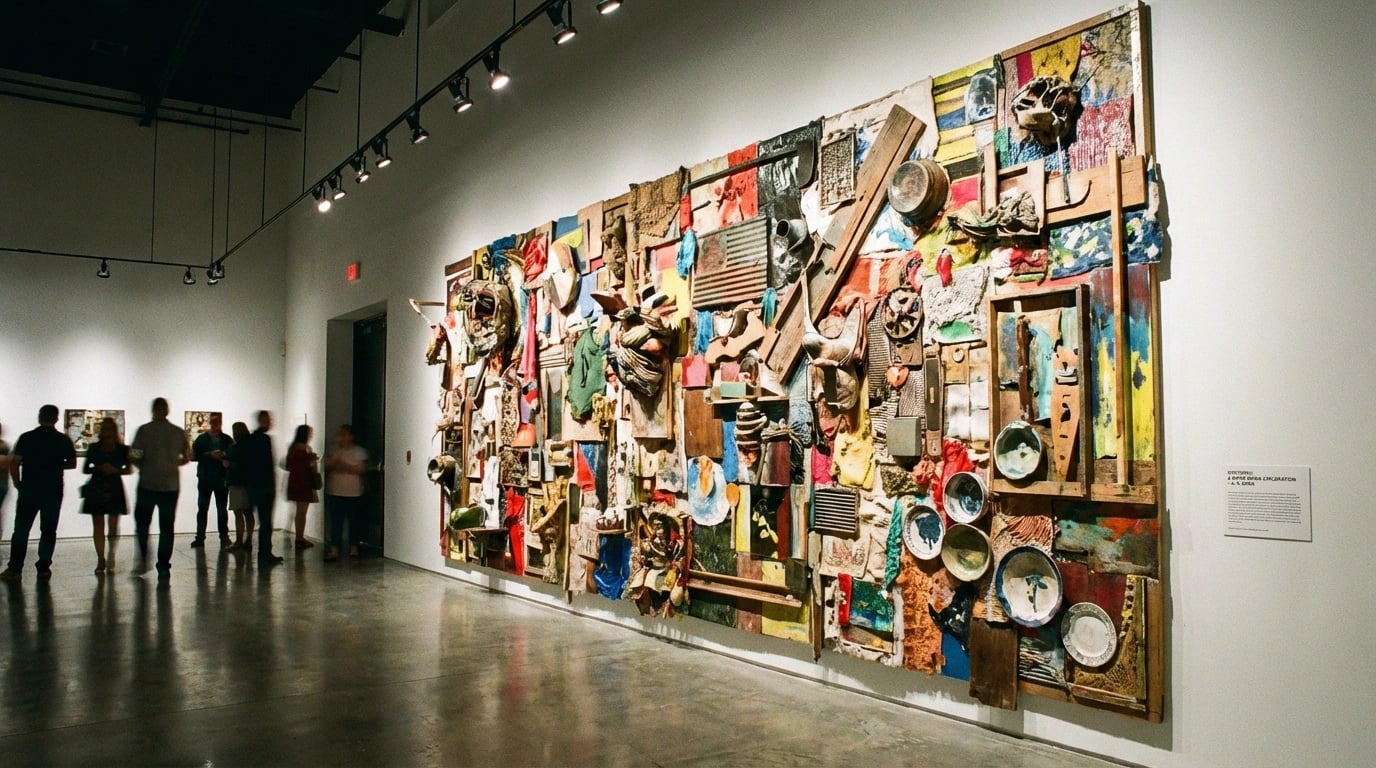 7 Art Mediums That Transform Your Space - Mixed art mediums display visual guide for 7 Art Mediums That Transform Your Space