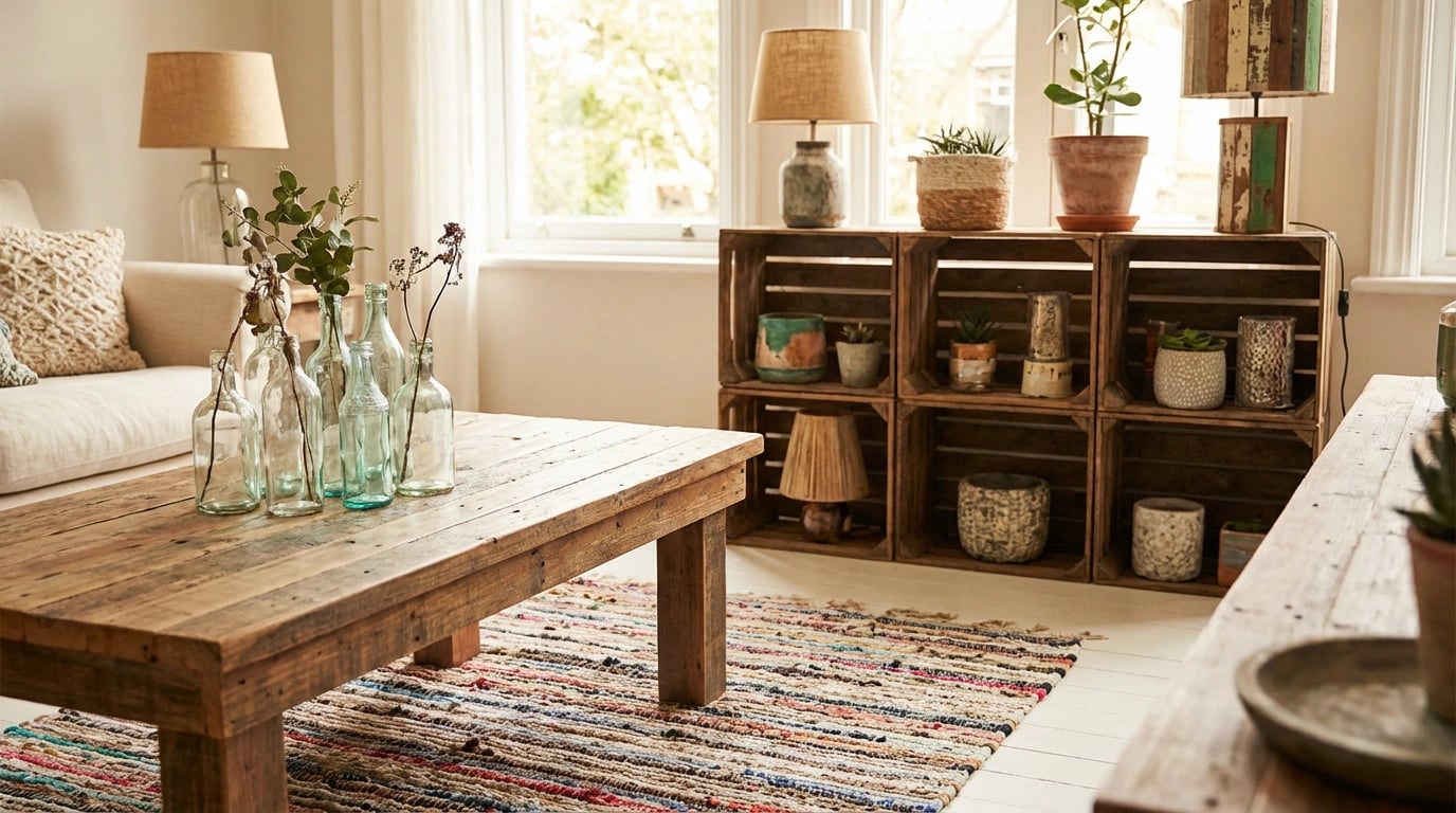 Sustainable Art - Upcycled sustainable home decor visual guide for Sustainable Art: the Decor Revolution Reshaping Homes