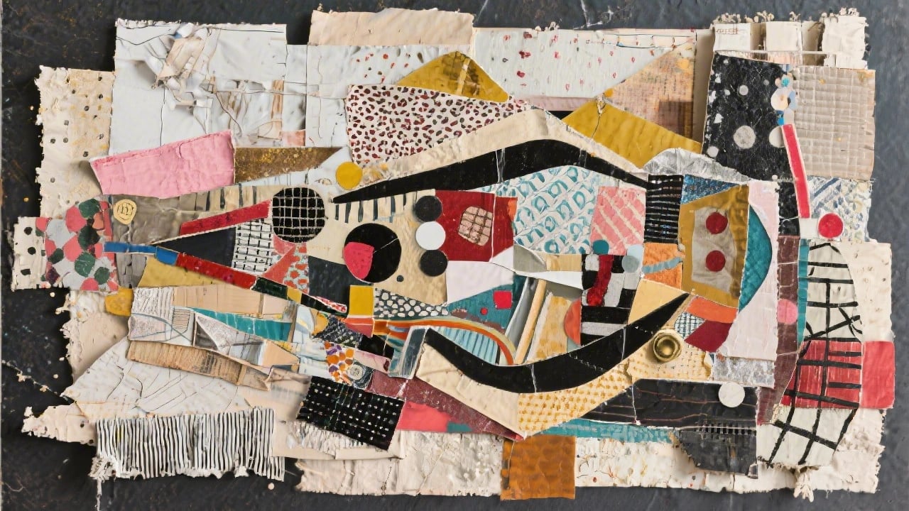 mixed media abstract collage - Mixed Techniques and Contemporary Hybrids