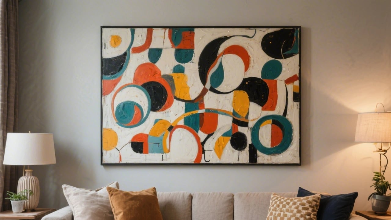 abstract art with room decor - Step 6: Coordinate Art with Your Existing Decor