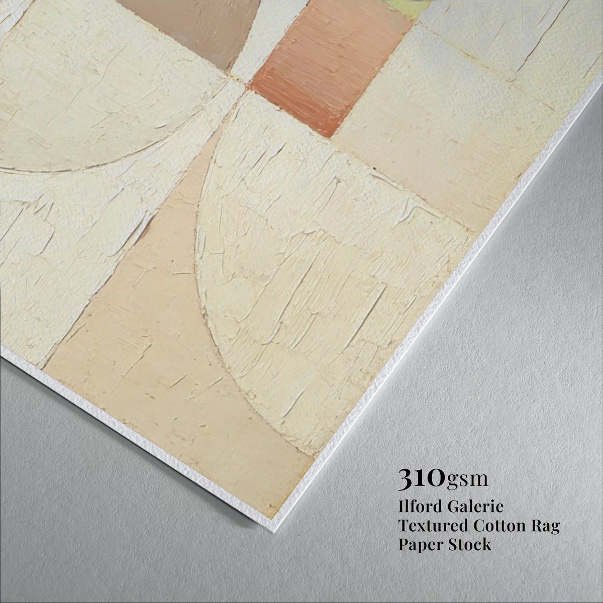 neutral abstract art print Vanilla Harvest 1 art print with framed frame - high quality giclée print