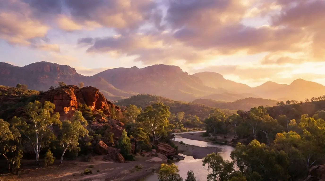 Australian Impressionism Beyond the Canvas - Australian landscape with impressionist light visual guide for Australian Impres