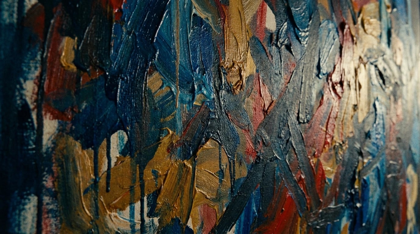 Lyrical Abstraction Art Explained - Abstract expressionist canvas detail visual guide for Lyrical Abstraction Art Explained