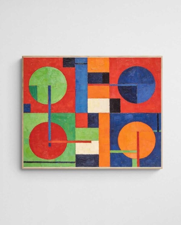 Hot Plates art print with Wood 4-5 Landscape frame - high quality giclée print