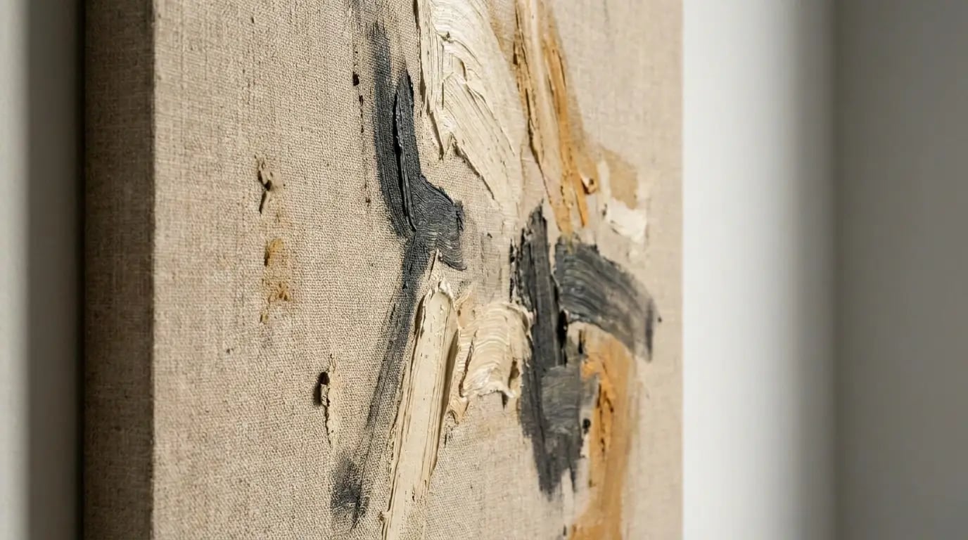 Art Brut - Raw abstract canvas texture visual guide for Art Brut: Raw Expression in Modern Abstract