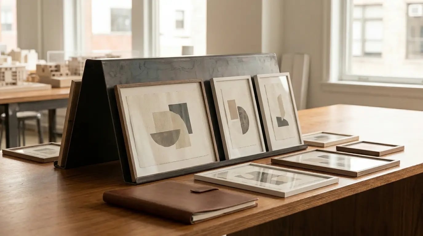 Abstract Prints That Win over Clients - Abstract print portfolio display visual guide for Abstract Prints That Win over Clien