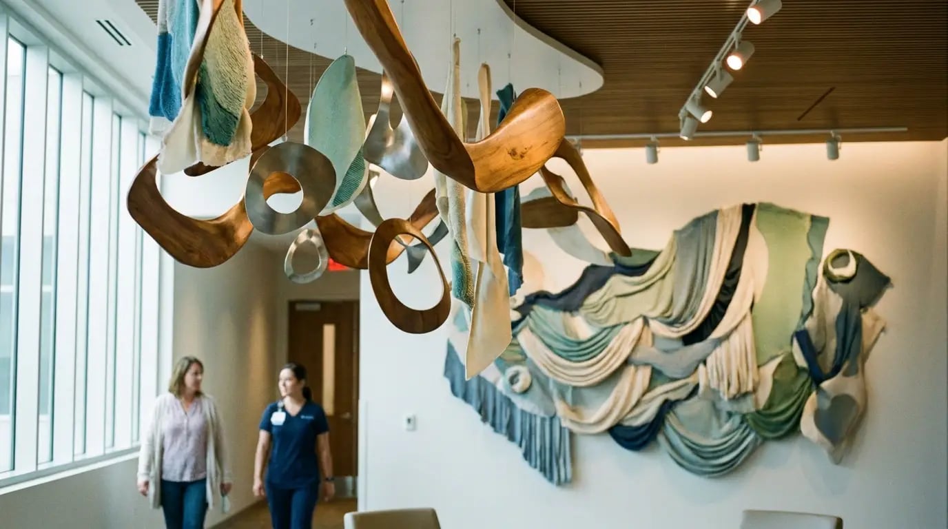 Healing Spaces - Abstract art in clinic visual guide for Healing Spaces: Why Clinics Choose Abstract Art