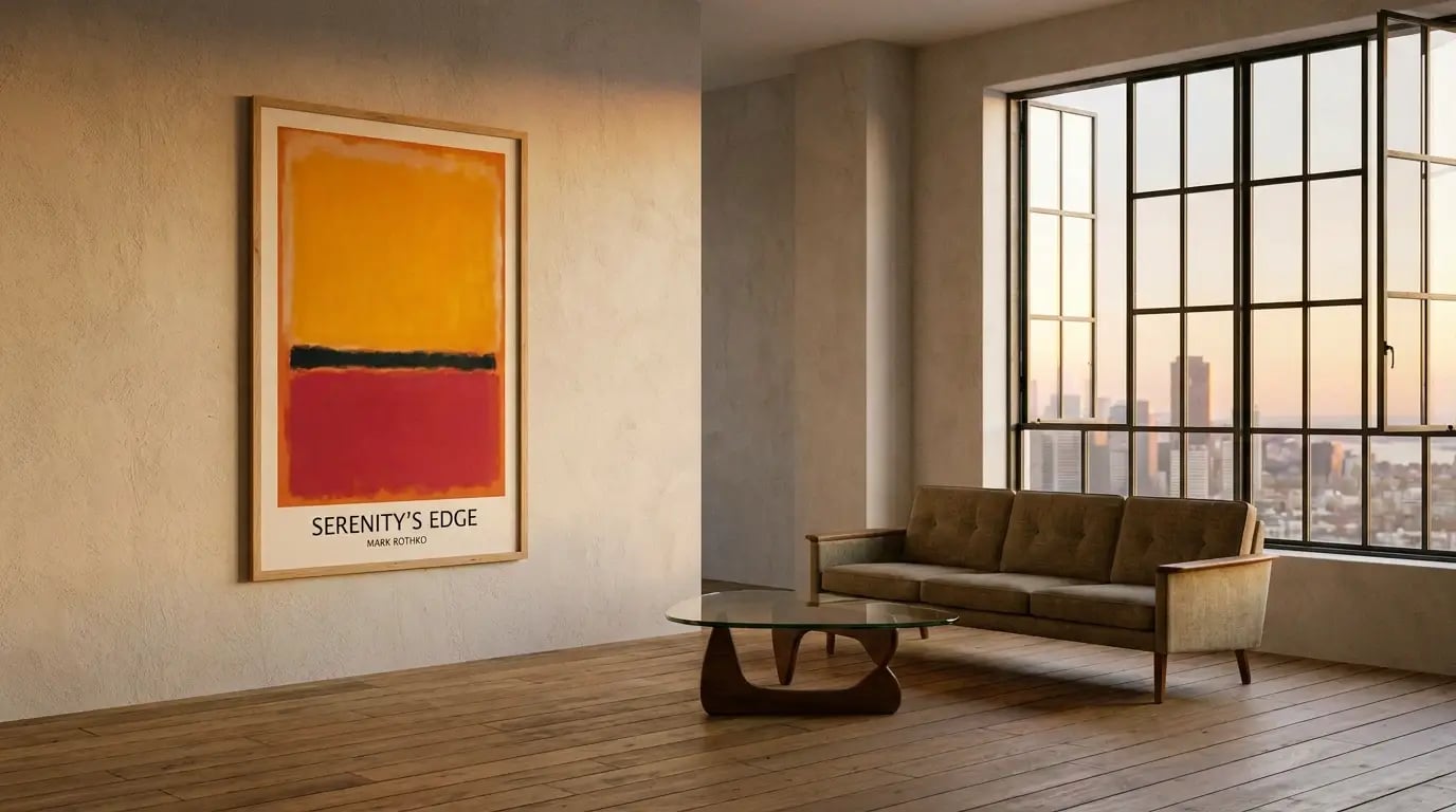 Large Art Prints That Actually Fit Your Walls - Large art print on wall visual guide for Large Art Prints That Actually Fit Y