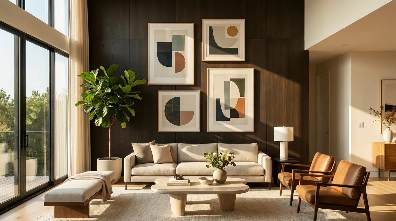 Transform Your Living Room with Statement Art Prints - Modern living room statement prints visual guide for Transform Your Li