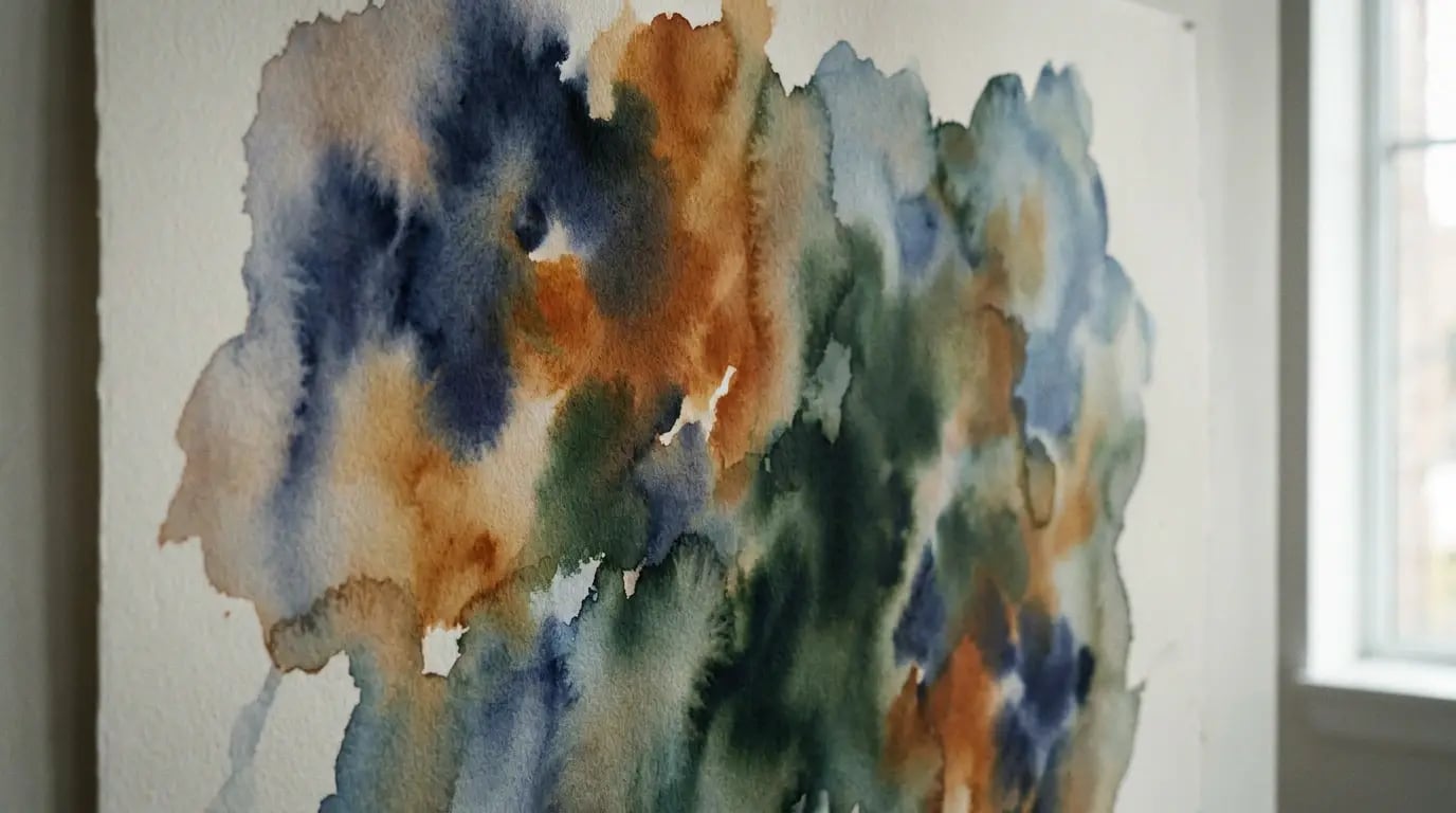 Abstract Colours That Promote Relaxation - Abstract watercolor wash visual guide for Abstract Colours That Promote Relaxation