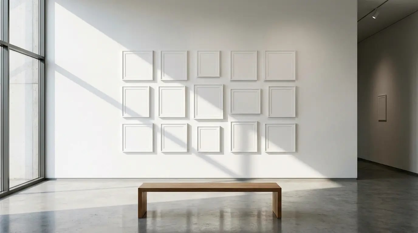 Transform Blank Walls into Gallery Masterpieces - Blank wall gallery display visual guide for Transform Blank Walls into Gall