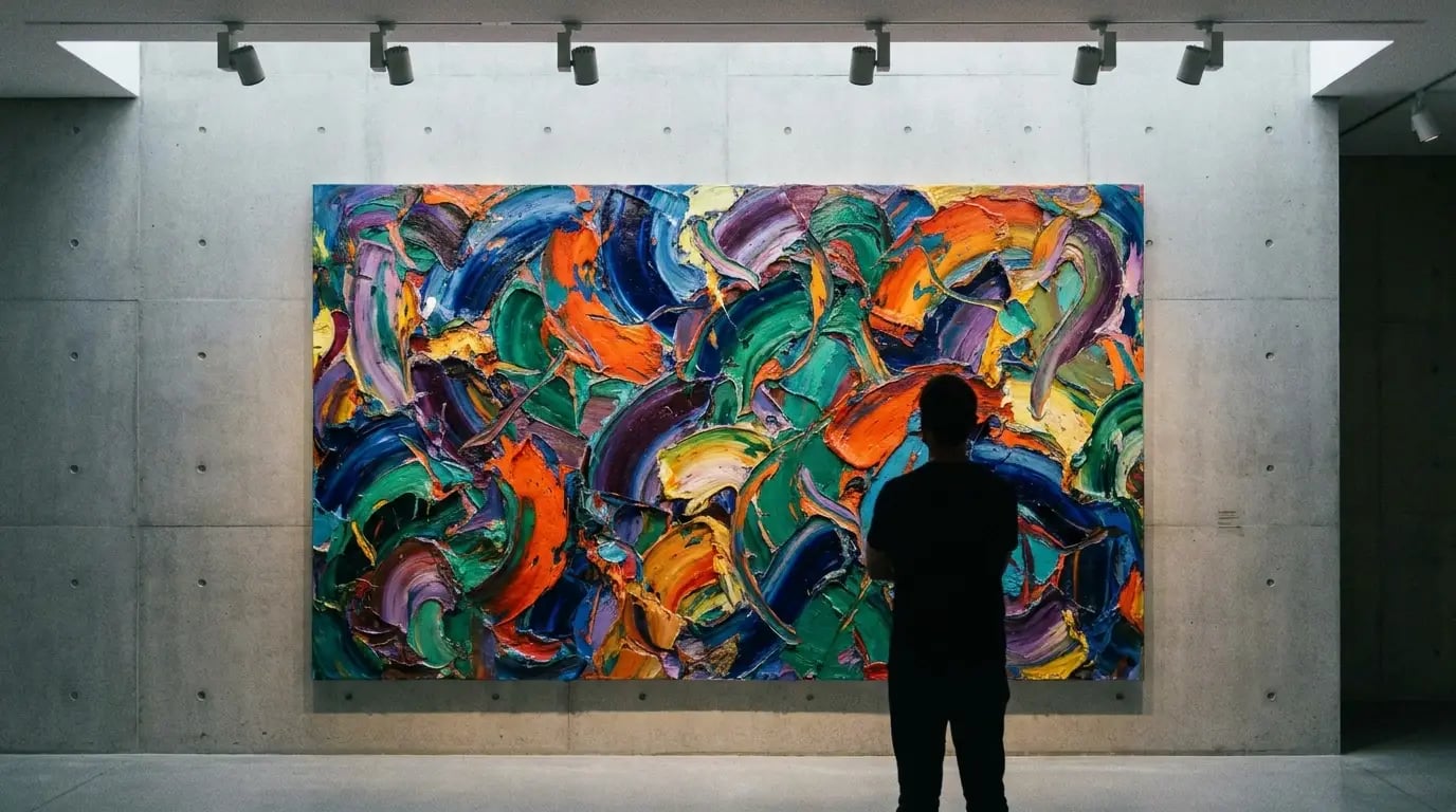 Ultimate Guide to Abstract Art for Beginners - Colorful abstract canvas visual guide for Ultimate Guide to Abstract Art for B